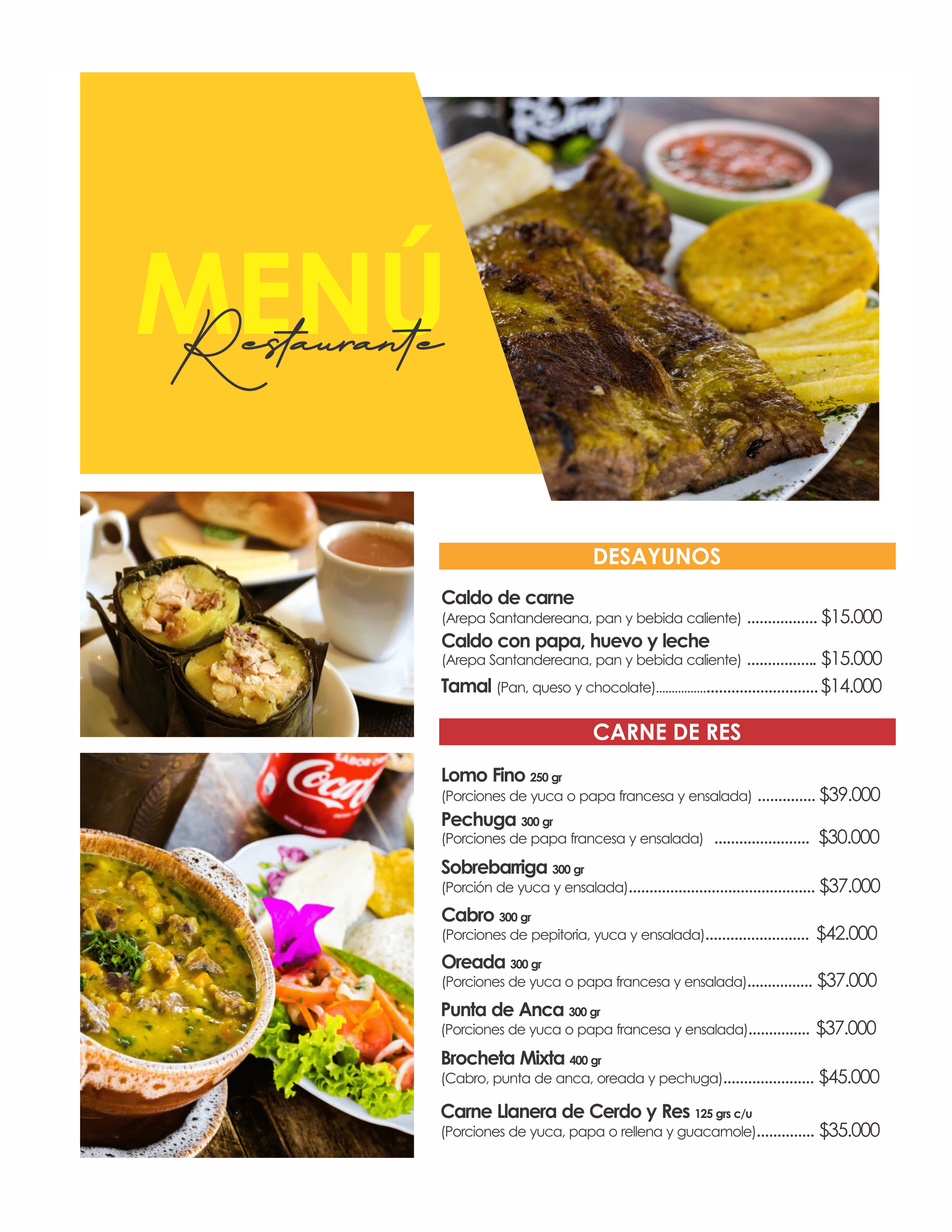 Nuestro Menu